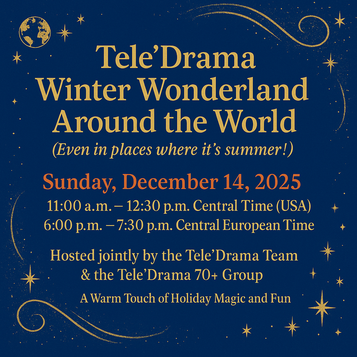 Tele'Drama Winter Wonderland Around the World (Even in places where it’s summer!)