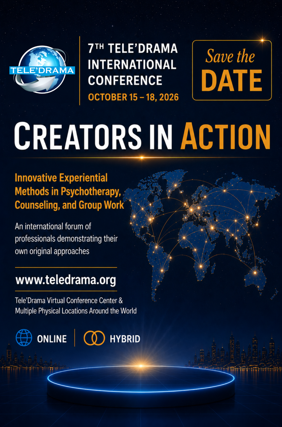 7th TELE'DRAMA INTERNATIONAL CONFERENCE: Innovative Experiential Methods in Psychotherapy, Counseling, and Group Work